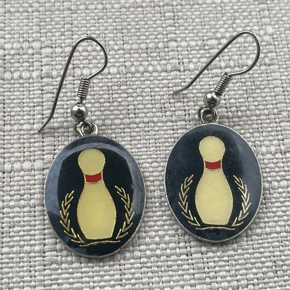 Keepsake Awards Bowling Earring Women Ear Fashion Sport Jewelry Earrings - Picture 1 of 10